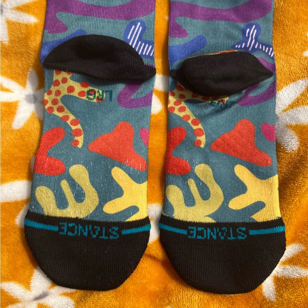 2x NWT STANCE Kids' Lg Wade Collection Casual Socks Colorful & Palm tree print